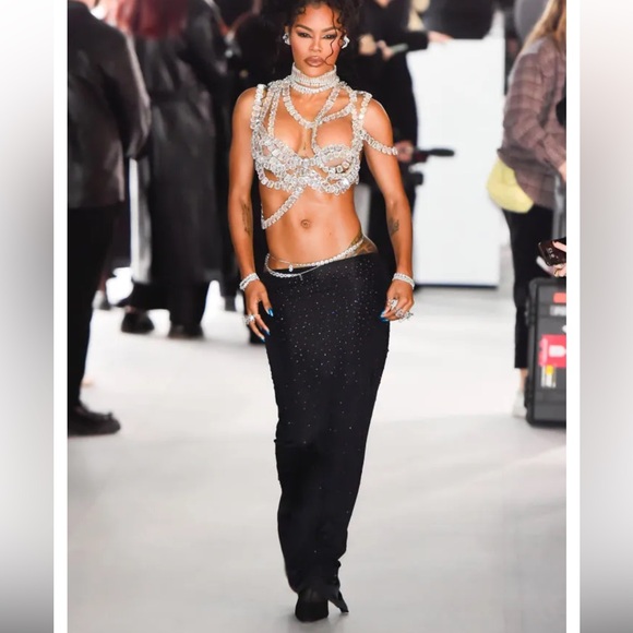 SKIMS x Swarovski Maxi Skirt, NWT, XS, Onyx - Picture 7 of 7